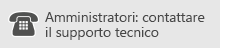 Amministratori: Chiamare il supporto