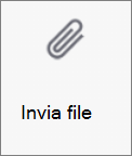 Pulsante Invia file in OneDrive per Android