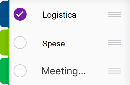 Selezionare la sezione da spostare in un altro blocco appunti