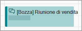Bozza di riunione di vendita da Calendar