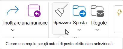 Selezionare Organizza sulla barra multifunzione