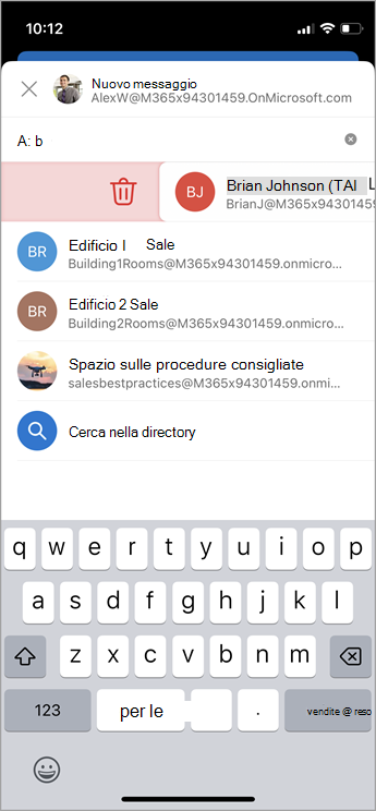 Eliminare un contatto da iOS