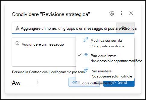 Nuova finestra delle autorizzazioni per gli allegati di Outlook