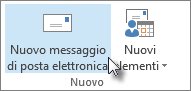 fai clic su nuovo messaggio e-mail