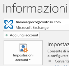 Aggiungere un nuovo account