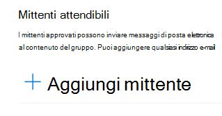È possibile aggiungere un indirizzo di posta elettronica all'elenco Mittenti attendibili.