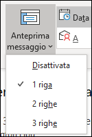 Impostare l'anteprima del messaggio