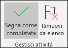 Completare o rimuovere attività
