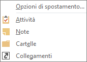 Scegliere Altro (i tre puntini) sulla barra di accesso rapido per visualizzare le opzioni di spostamento