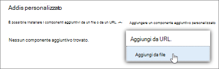 Componenti aggiuntivi personalizzati