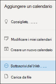 Sottoscrivere un calendario
