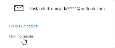 Screenshot del pulsante Non ho questi pulsanti