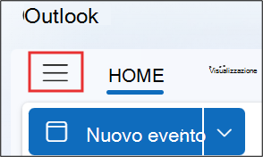 Screenshot che mostra cosa fare se l'opzione Aggiungi calendario in outlook.com