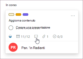 Aggiungere commenti