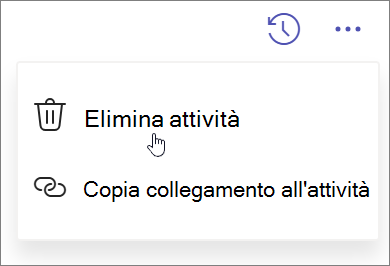 Eliminare un'attività in Microsoft Planner