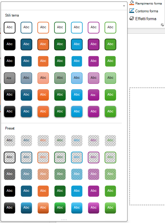 Immagine della barra multifunzione di Excel.