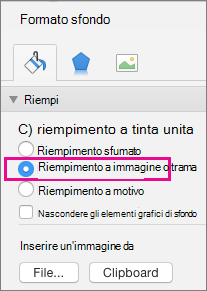 Formato sfondo in PowerPoint per Mac