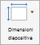 Pulsante Dimensioni diapositiva
