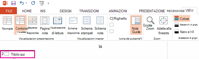 La diapositiva 2 ha un titolo.