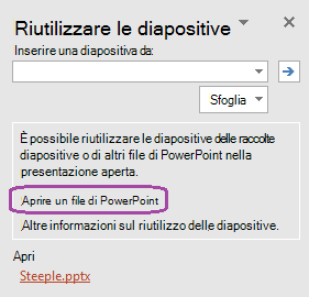 Individuare una presentazione