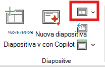 Screenshot del layout Diapositiva.