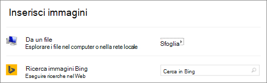 Finestra di dialogo Inserisci immagine in PowerPoint.