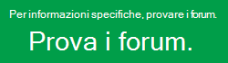 Servono altre informazioni? Provare con i forum.