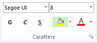 Timeline Font group in Project