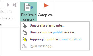 Pulsante Fine & unione
