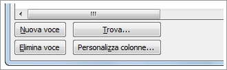 Opzioni per la creazione o la modifica di un elenco indirizzi