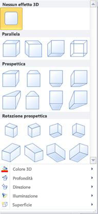 Opzioni di effetti 3D WordArt in Publisher 2010