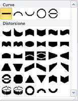 Opzioni di modifica delle forme WordArt in Publisher 2010