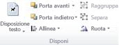Gruppo Disponi della scheda Strumenti immagine di Publisher 2010