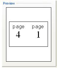 Anteprima dell'impostazione di stampa per l'opuscolo