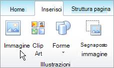 Selezione di Immagine nella scheda Inserisci