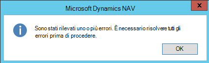Errore se il tipo di reddito non imponibile ha un valore vuoto