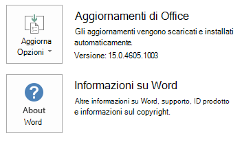 Screenshot di Word con un clic per eseguire