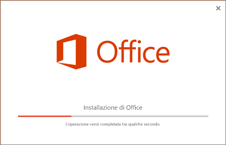 Il programma di installazione di Office ha l'aspetto di installazione di Office, ma solo di Skype for Business.