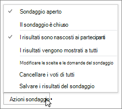 Azioni sondaggio