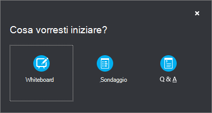 Fare clic sulla lavagna