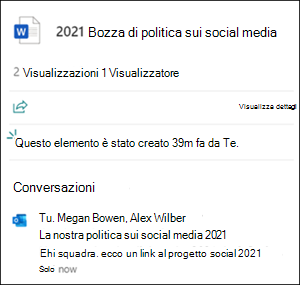 Conversazioni scheda file