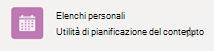 L'assenza di un simbolo di segno di spunta cerchiato indica che l'elenco non viene sincronizzato dal cloud al dispositivo Windows.