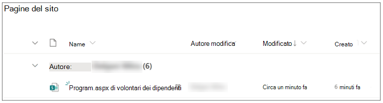 Icona della pagina di pianificazione