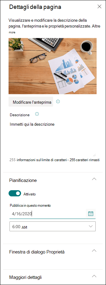 Attivazione/disattivazione pianificazione