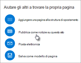Riquadro Alza di livello che mostra Pubblica come notizie su questo sito