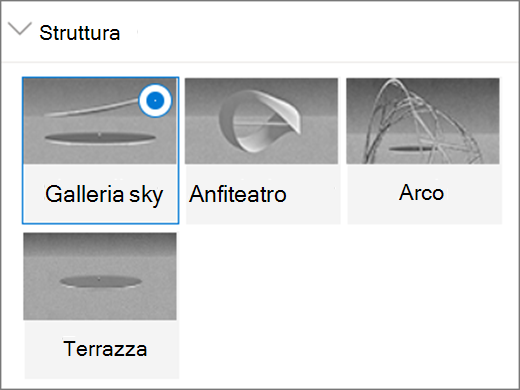 Opzioni struttura