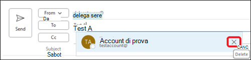 Eliminare l'indirizzo di posta elettronica di completamento automatico in Outlook