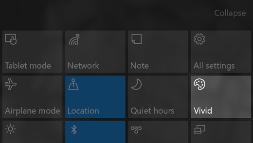 SurfaceStudio-centro notifiche-modalità colore