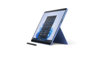 Mostra Surface Pro 9 5G aperto e pronto per l'uso.