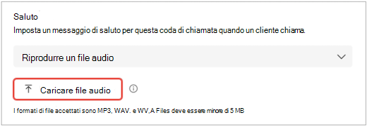 schermata dell'interfaccia utente di Teams con le impostazioni